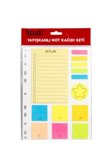 Yapışkanlı Not Kağıdı Seti ürün görseli 1