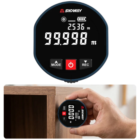 Sndway SW-X30D Dijital Rulo Mesafe Ölçer & Lazerli Ölçüm ürün görseli 1