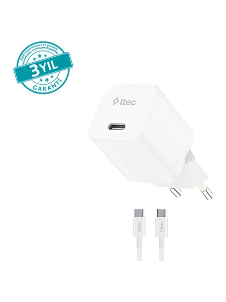 Ttec SmartCharger 2SCG30CB 30 W Type-C Kablolu Hızlı Şarj Aleti ürün görseli 1