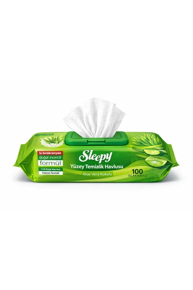 Extra Yüzey Temizlik Havlusu Doğal Aloe Vera Özü 100 Adet ürün görseli 1