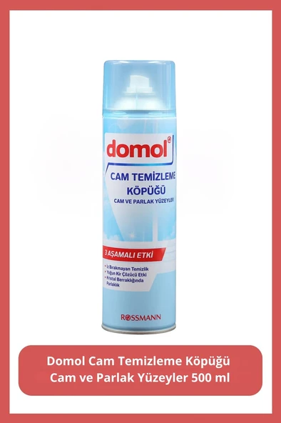 Cam Temizleme Köpüğü Cam ve Parlak Yüzeyler, 500 ml ürün görseli 1