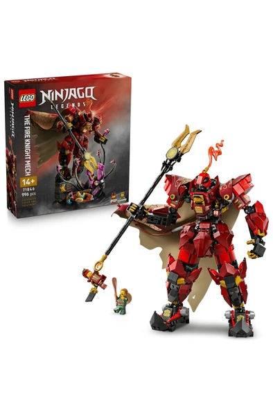 LEGO ® NINJAGO® Ateş Şövalyesi Robotu 71846 - 14+ Minifigür İçeren Yaratıcı Oyuncak Yapım Seti (996P) ürün görseli 1