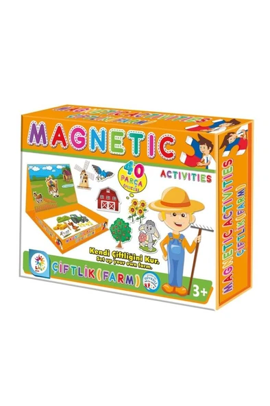 Magnetic Çiftlik (farm) Aktivite Oyun Seti 40 Parça - ürün görseli 1