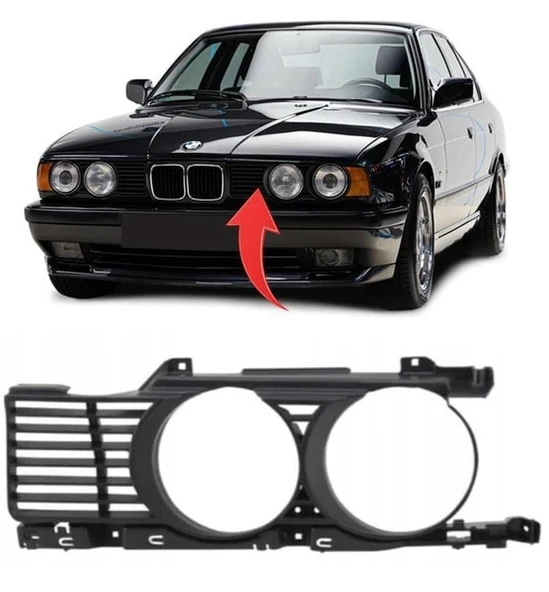 Bmw 5 Serisi E34 1988-1993 Ön Panjur Sol 51131944137 ürün görseli 1