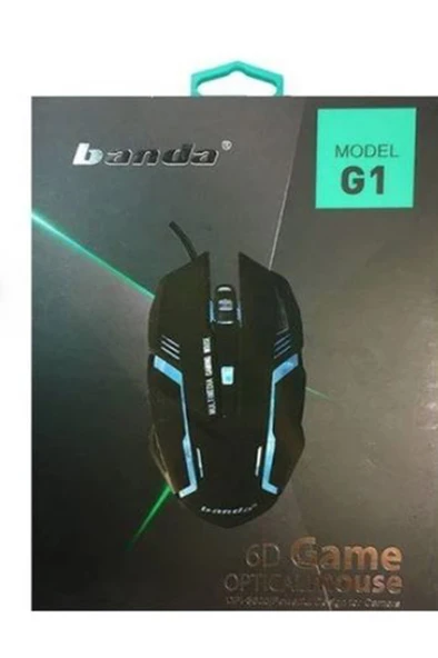 G1 6d LED Işıklı Oyuncu Kablolu Mouse - Resim 2