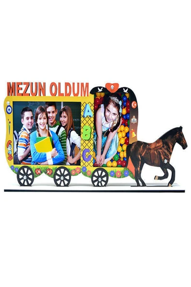 2li Fayton Mezun Oldum Okul Çerçevesi ürün görseli 1