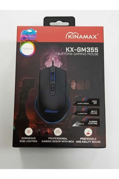 Kx-gm355 Rgb Gaming Mouse ürün görseli 1