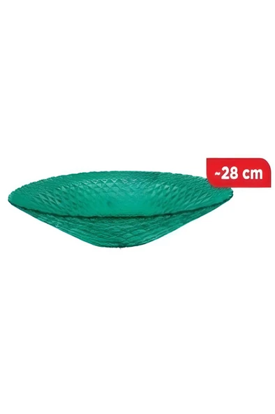 Dekoratif Cam Meyve ve Salata Kasesi | Şık Sunum & Sofra Ürünü 28cm ürün görseli 1