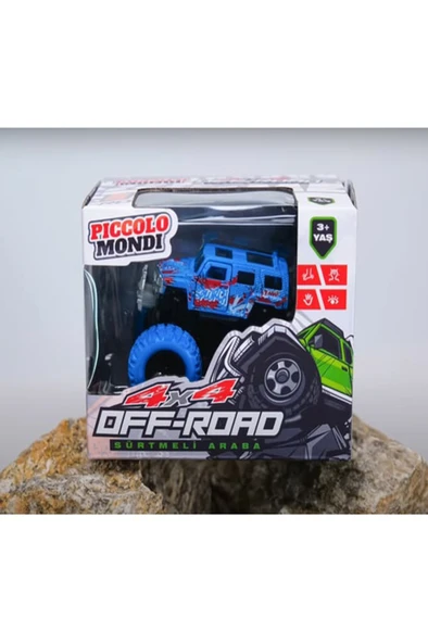 Piccolo Mondi Off-Road Sürtmeli Araba (Mavi) ürün görseli 1