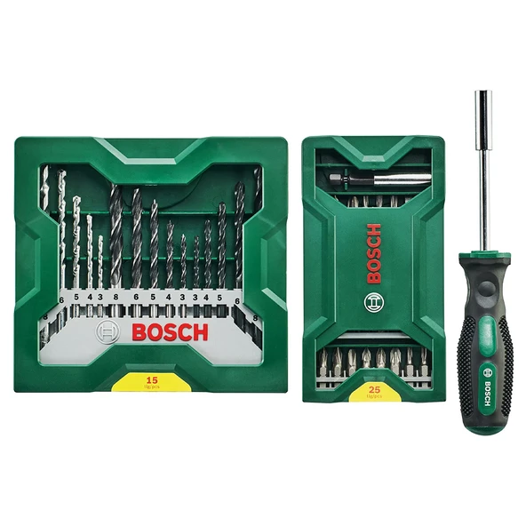 Bosch X Line 15 Parça Delme 25 Parça Vidalama Ucu Seti ürün görseli 1