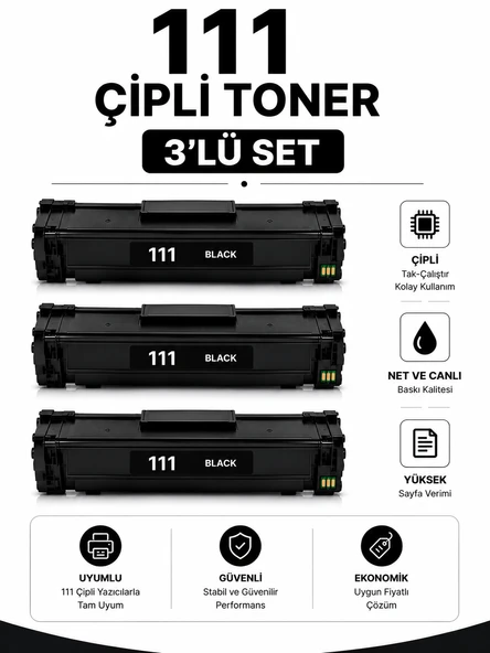 Samsung 111 Çipli Toner 3'lü Set ürün görseli 1