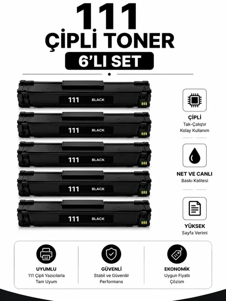 Samsung 111 Çipli Toner 6'lı Set ürün görseli 1