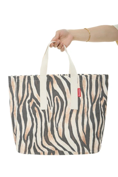 Baghashtag Leopra Baskılı Gabardin Bez Çanta - Resim 2