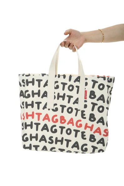 Baghashtag Totebaghashtag Baskılı Bez Çanta - Resim 3