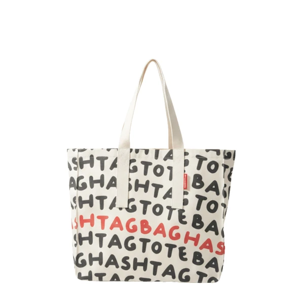 Baghashtag Totebaghashtag Baskılı Bez Çanta ürün görseli 1