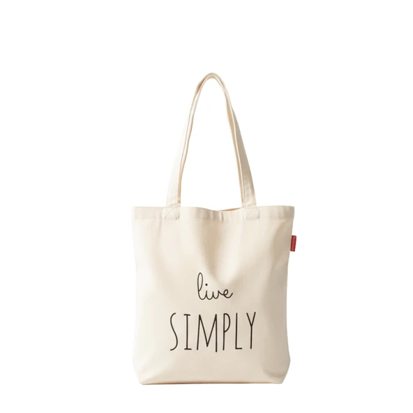 Baghashtag Bez Çanta Live Simply Baskılı ürün görseli 1
