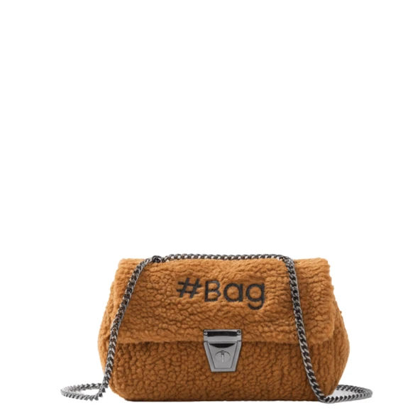 Baghashtag Kahverengi Mini Peluş Çanta ürün görseli 1