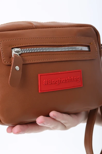 Baghashtag Taba Minik Unisex 3 Gözlü Deri Çanta - Resim 5