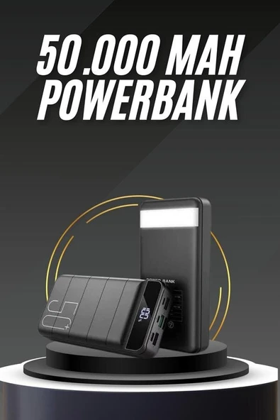 50.000 Mah Led Dijital Göstergeli USB Çıkışı Powerbank ürün görseli 1