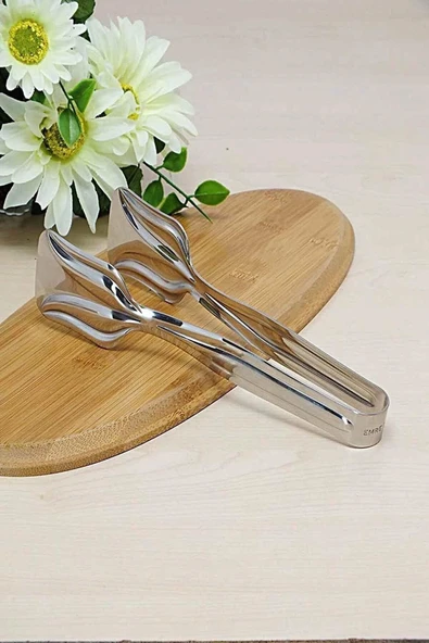 Lüks Pasta Börek Maşası Paslanmaz Çelik 21 Cm - Resim 3
