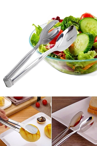 Paslanmaz Çelik Lüx Salata Maşası ürün görseli 1