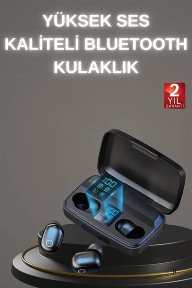 Yeni Nesil TWS Kablosuz Kulaklık Güçlü Batarya Yüksek Kalite Bluetooth 5.0 ANC Özelliği ürün görseli 1