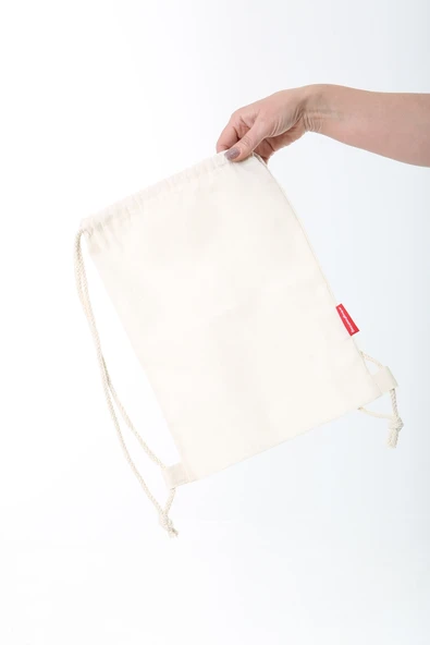 Baghashtag Baskısız Mini Sırt Bez Çantası - Resim 3