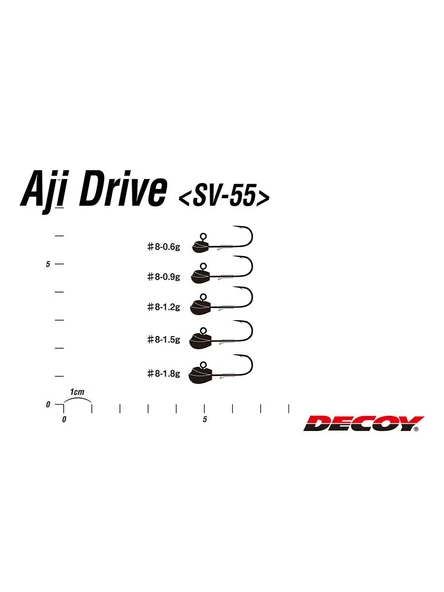 Ajidrive SV-55 LRF Jighead #8 - Resim 4