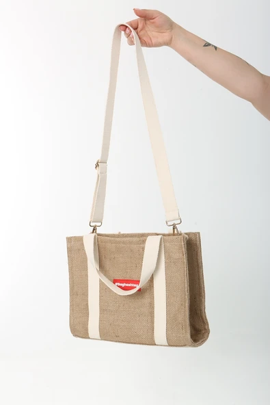 Baghashtag Jüt Tote Çanta - Resim 4