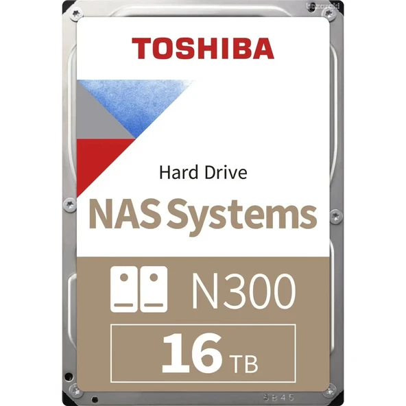 TOSHIBA N300 16TB 7200RPM 512MB SATA3 6Gbit/sn MN11ACA16TS NAS HDD ürün görseli 1