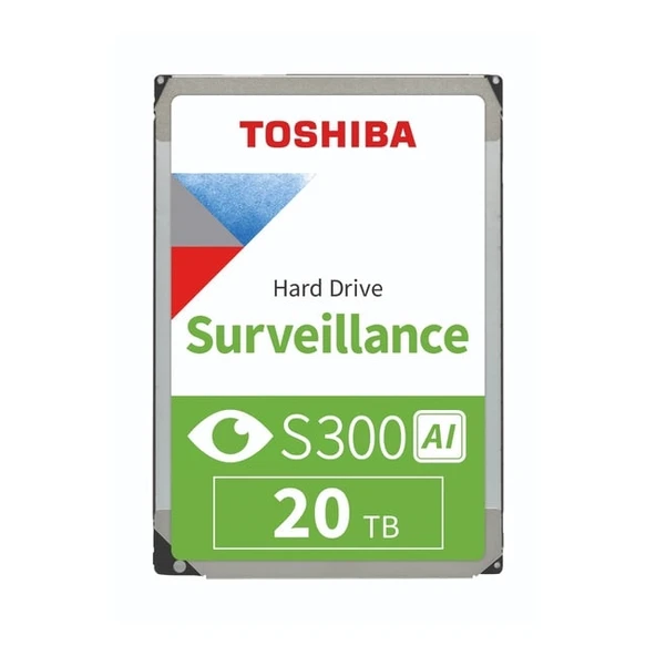 TOSHIBA S300 AI 20TB 7200RPM 1024MB SATA3 MG11ACA20TE ENTERPRISE HDD ürün görseli 1