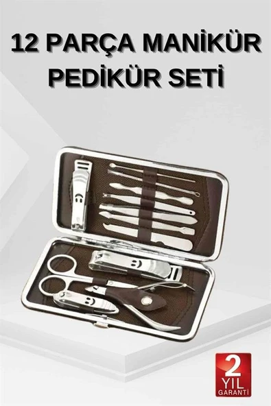 12 Parça El Ayak Temizleme Pense Kir Temizleme Aparatı Kaş Cımbızı ürün görseli 1