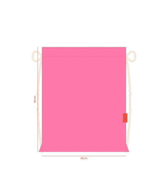Baghashtag Pembe Sırt Bez Çanta - Resim 2