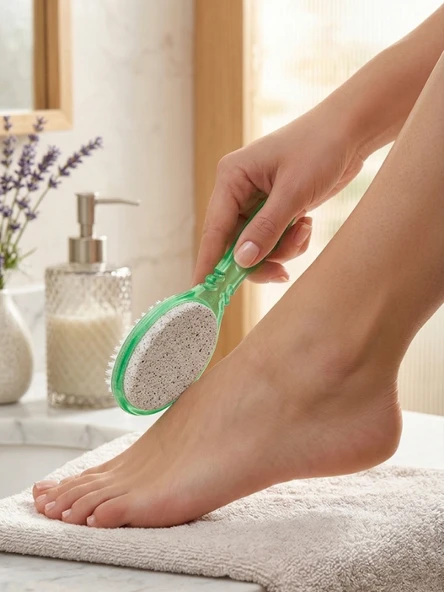 Mucit Home 4 Fonksiyonlu Ayak Topuk Törpüsü Topuk Taşı Fırçalı Zımparalı set ürün görseli 1