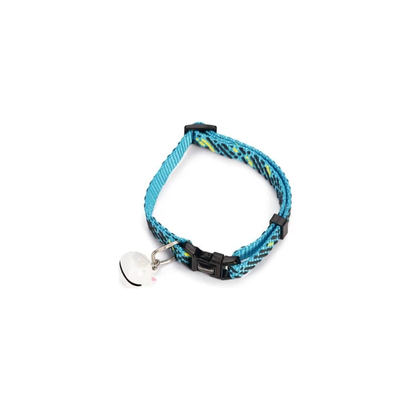 Beeztees Kedi Boyun Tasması, Zilli, Mavi, 20-30cm ürün görseli 1