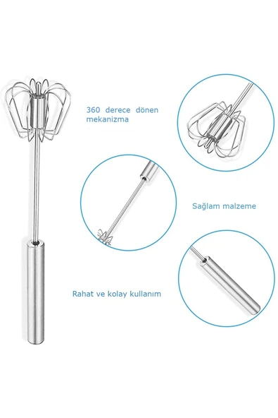 Çelik Basmalı Otomatik Çırpıcı - Resim 6