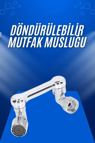 Döndürülebilir Musluk Mutfak Banyo Musluk Ucu Başlığı 4 Filtreli ürün görseli 1