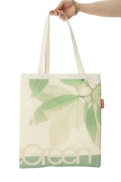 Baghashtag Save Green Baskılı Bez Çanta - Resim 2