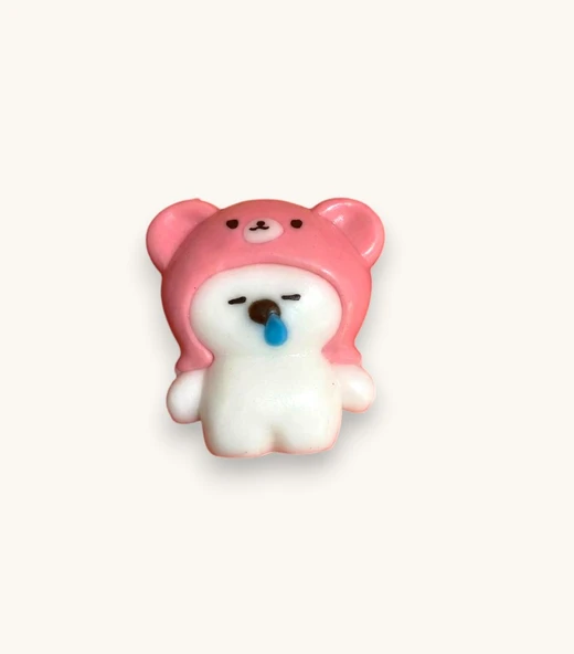 Moj moj Taba Squish Uykucu Ayı Sukuşi Yumuşak Stres Atıcı Oyuncak - 1 Adet ürün görseli 1