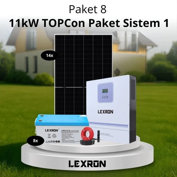 11kW JEL AKÜLÜ SOLAR PAKET SİSTEM 1 (PAKET 8) ürün görseli 1