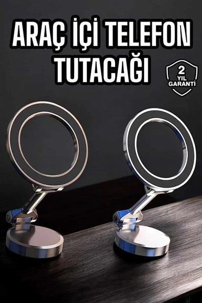 Telefon Tutucu Tüm Arabalara Uyumlu Araç İçi Katlanabilir Manyetik Tasarım ürün görseli 1
