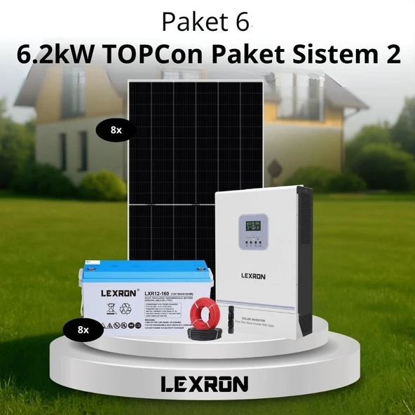 6.2kW JEL AKÜLÜ SOLAR PAKET SİSTEM 2 (PAKET 6) ürün görseli 1