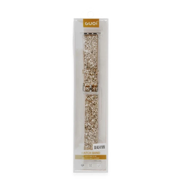 Watch 42mm Ry Taşlı Kordon - Gold - Resim 2