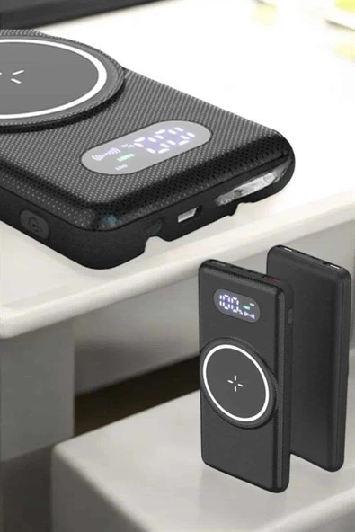 Powerbank Taşınabilir 10.000 Mah Hızlı Şarj Dijital Göstergeli ürün görseli 1