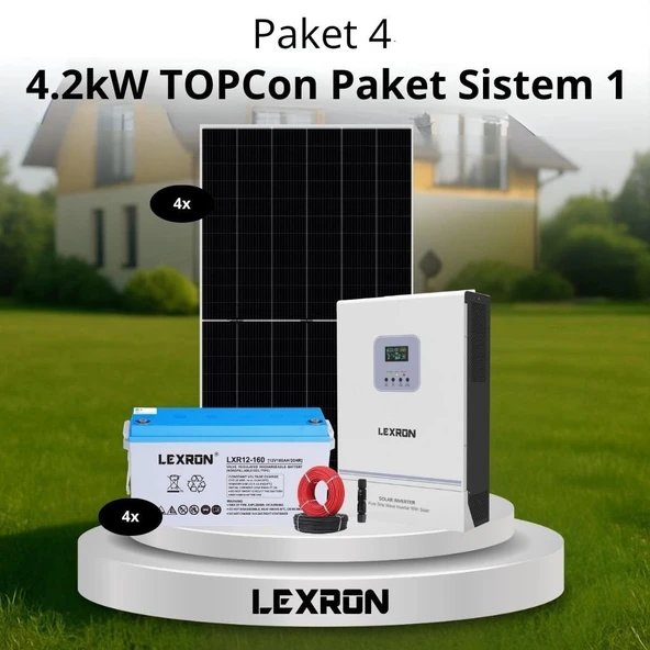 4.2kW JEL AKÜLÜ SOLAR PAKET SİSTEM 1 (PAKET 4) ürün görseli 1