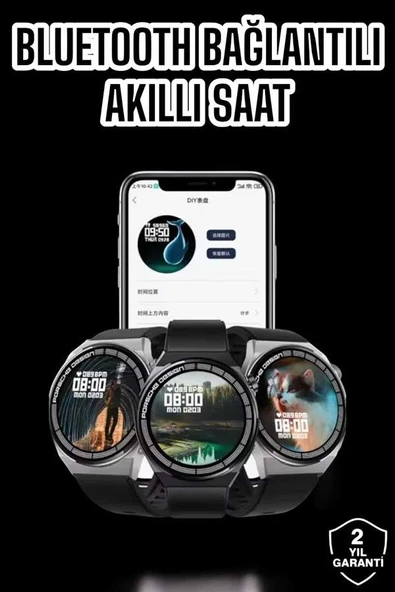 Akıllı Saat GPS VE NFC Özelliği Sesli Görüşme Dokunmstik Ekran ürün görseli 1
