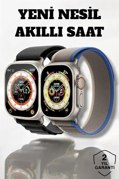 49MM Ekranlı Kan Basıncı ve Adımsayar Özellikli Bluetooth Akıllı Saat ürün görseli 1
