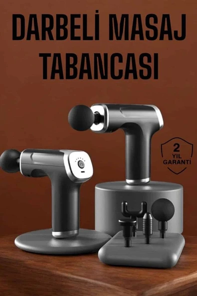 4 Başlıklı Darbeli Şarjlı Masaj Aleti Tabancası Kablosuz ürün görseli 1