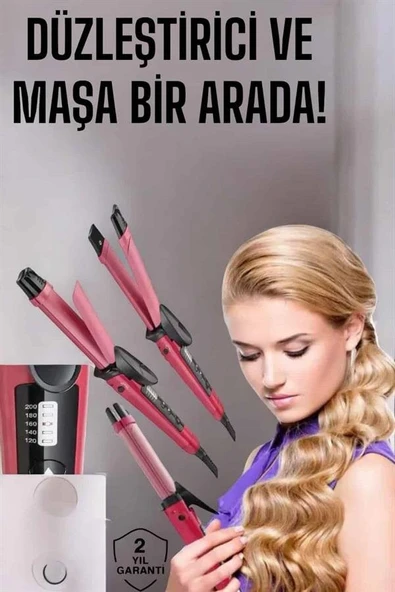 Saç Şekillendirici Düzleştirici Ve Maşa Isı Ayarlı ürün görseli 1