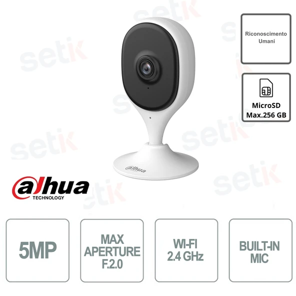 Dahua DH-C5A 5mp 10M Ir Wifi İç Mekan Sesli Cube Ip Kamera ürün görseli 1